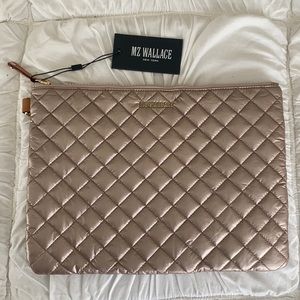 NWT MZ Wallace Metro Pouch Rose Gold